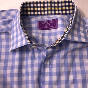 Lorenzo Uomo button up shirt, size M 15.5x32/33